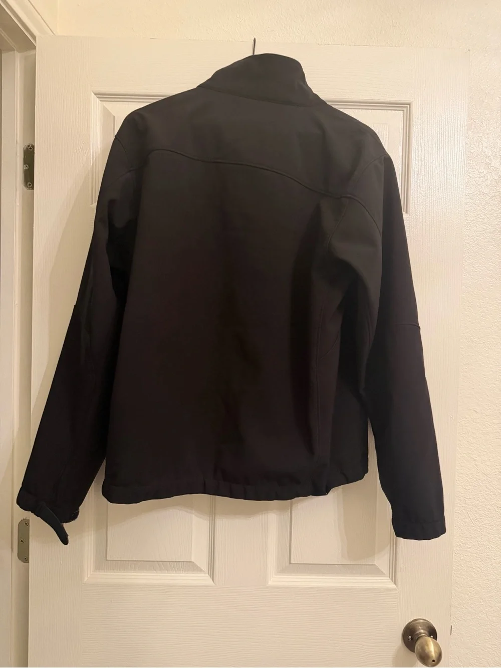 Tumi T-Tech Mens Black Softshell Full Zip Fleece Lined Jacket Large